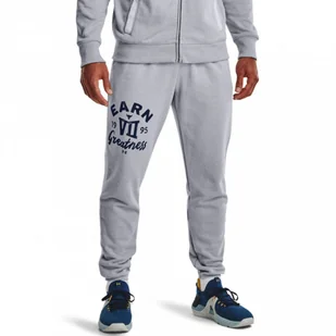 Męskie spodnie treningowe UNDER ARMOUR UA Project Rock Hvyt Terry Pnt - Spodnie męskie - miniaturka - grafika 1