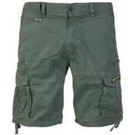 Spodnie męskie - spodnie bojówki krótkie YAKUZA PREMIUM - CARGO SHORTS dark olive-XL - miniaturka - grafika 1