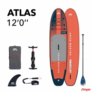 Deska SUP Aqua Marina Atlas 12&acute;0"X34"X6" BT-23ATP 12501850 - Deski SUP i akcesoria - miniaturka - grafika 1