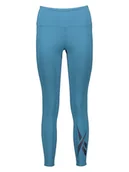 Spodnie sportowe damskie - Reebok Legginsy sportowe "Lux Vector" w kolorze błękitnym - miniaturka - grafika 1