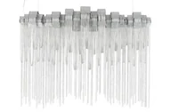 Lampy sufitowe - KingHome Lampa wisząca 132x200cm Cadena srebrna 1161S1 - miniaturka - grafika 1