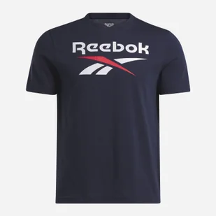Koszulka męska bawełniana Reebok Identity Big 100071176 L Granatowa (4066763461096) - Koszulki męskie - miniaturka - grafika 1