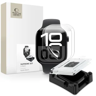 FOLIA HYDROŻELOWA SUPREME SET 2-PACK (2SZT) DO APPLE WATCH 10 (46 MM) - CLEAR - Akcesoria do smartwatchy - miniaturka - grafika 1