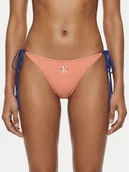 Stroje kąpielowe - Calvin Klein Swimwear Dół od bikini LV00Q61215 Różowy - miniaturka - grafika 1