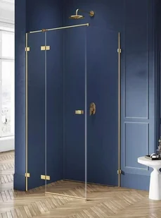 New Trendy Avexa Gold kabina kwadratowa 80x80x200 cm przejrzyste lewa EXK-1730 - Kabiny prysznicowe - miniaturka - grafika 12
