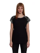 Koszulki i topy damskie - Urban Classics Koszulka w kolorze czarno-szarym - miniaturka - grafika 1