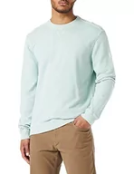 Bluzy męskie - camel active Męska bluza 409445/1W24, jasnozielona, L, Light Aqua Green, L - miniaturka - grafika 1