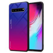 Etui i futerały do telefonów - Pokrowiec Do Samsung Galaxy S10 5G Etui w FIOLETOWO - CZERWONY TPU Obudowa Case Cover Plecki Ochronny Cadorabo - miniaturka - grafika 1