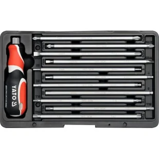 YATO wkrętak z wymiennymi końcówkami dwustronnymi SL PH PZ TROX HEX 12 części 22w1 YT-2797 - Śrubokręty - miniaturka - grafika 1