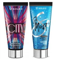 Balsamy i kremy do opalania - SOLEO CITY 150ml BRONZER Z PRZYSPIESZACZEM OPALANIA + BALSAM PO OPALANIU 150ml - miniaturka - grafika 1