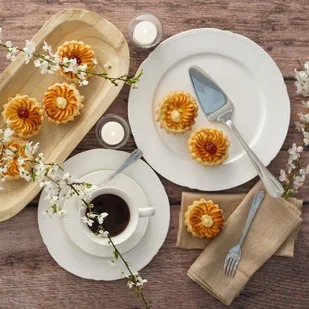 Serwis obiadowo kawowy na 6 osób porcelanowy LOZANO - Serwisy obiadowe - miniaturka - grafika 1