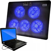 Podkładki pod mysz - PODKŁADKA PODSTAWKA POD LAPTOPA NOTEBOOKA CHŁODZĄCA PODŚWIETLENIE 12- 17'' - miniaturka - grafika 1