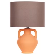 Lampy stojące - Lampa stołowa ceramiczna pomarańczowa LABRADA - miniaturka - grafika 1