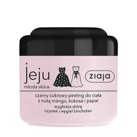 Peelingi do ciała - Ziaja Jeju Czarny cukrowy peeling do ciała 200ml - miniaturka - grafika 1