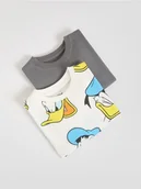 Bluzy i sweterki niemowlęce - Reserved - Koszulka Kaczor Donald - złamana biel - miniaturka - grafika 1