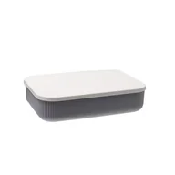 Pudła i pojemniki do przechowywania - Organizer z pokrywką Lotos 3,2 l popiel - miniaturka - grafika 1