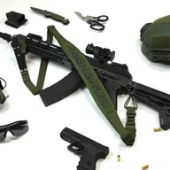 Amunicja i osprzęt ASG - RAGNAROK Pas jednodwupunktowy z szerokim naramiennikiem RAGNARR Gen.II Olive - miniaturka - grafika 1