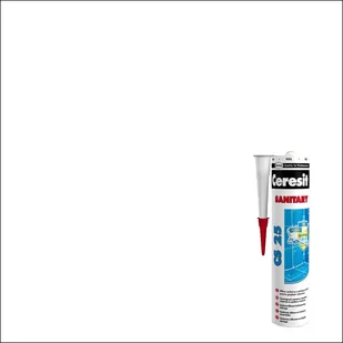 Ceresit Silikon sanitarny biały CS25 280 ml - Silikony - miniaturka - grafika 1
