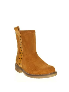 Bartek Skórzane botki w kolorze jasnobrązowym - Botki damskie - miniaturka - grafika 1