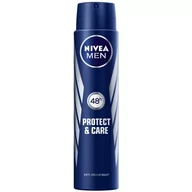 Pozostałe kosmetyki - Nivea antyperspirant PROTECT & CARE spray 250ml MĘSKI - miniaturka - grafika 1