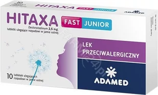 Adamed Hitaxa Fast Junior 10 szt. - Leki na alergię - miniaturka - grafika 1