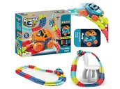 Kolejki i akcesoria - Elastyczny Tor Samochodowy, Wyścigowy 92 Elementy - miniaturka - grafika 1