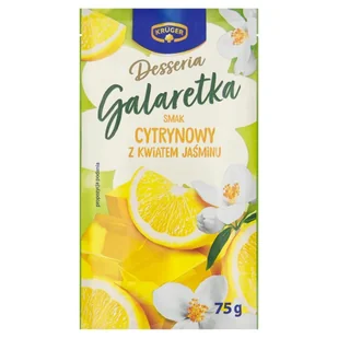 Krüger Desseria Galaretka smak cytrynowy z kwiatem jaśminu 75 g - Dodatki do ciast w proszku - miniaturka - grafika 1
