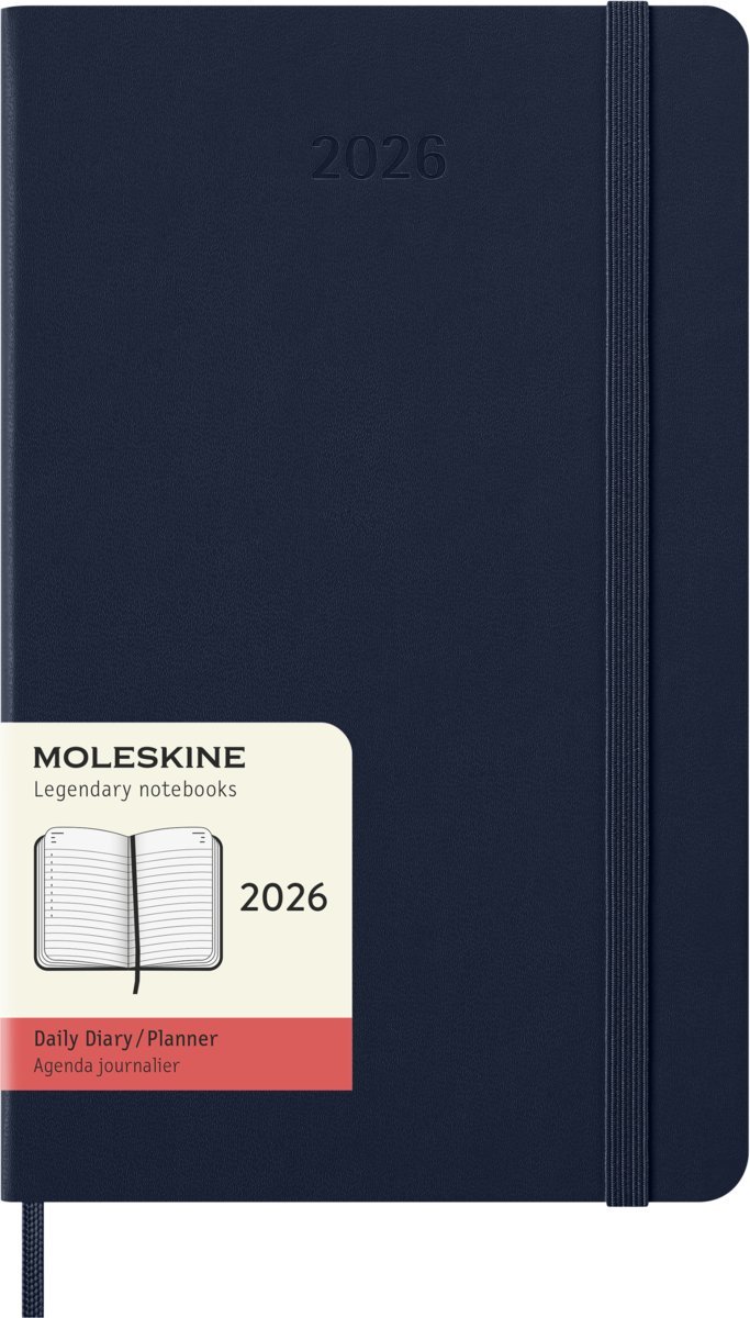 MOLESKINE kalendarz 2026 GRANATOWY LARGE HARD DZIENNY (13x21)