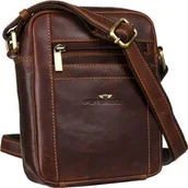 Teczki i aktówki - Peterson Listonoszka skórzana Peterson PTN TB-117-COM COGNA koniakowa - miniaturka - grafika 1