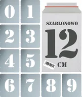 Zestawy piśmiennicze - Szablony malarskie wielorazowe Cyfry 12 cm komplet 10szt. - miniaturka - grafika 1