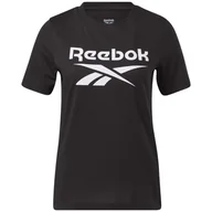 Koszulki sportowe damskie - Damska Koszulka REEBOK RI BL TEE HB2271 – Czarny - miniaturka - grafika 1