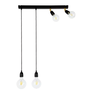 Britop Porcia lampa wisząca 4-punktowa czarna 81279404 81279404 - Lampy sufitowe - miniaturka - grafika 1