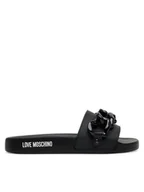 Klapki i japonki damskie - LOVE MOSCHINO Klapki JA28132G1MI17000 Czarny - miniaturka - grafika 1