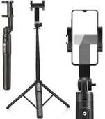 Selfie stick - Forcell Uchwyt, kijek, statyw F-GRIP S150XL Bluetooth Selfie Stick, Tripod, czarny - miniaturka - grafika 1