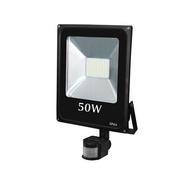 Lampy ogrodowe - Volteno Reflektor LED z czujnikiem ruchu Slim VO0770, 50 W - miniaturka - grafika 1