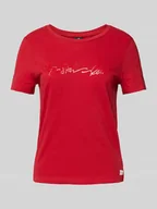 Koszulki i topy damskie - T-shirt z nadrukiem z logo - miniaturka - grafika 1