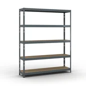 Szafy i regały magazynowe - B2B Partner Regał półkowy 1966 x 1600 x 400 mm, nośność 350 kg 540031 - miniaturka - grafika 1