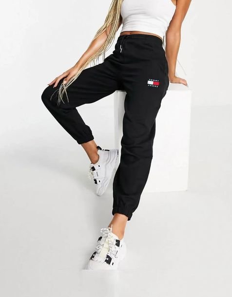 Spodnie Damskie Tommy Jeans S – Sportowe, Bawełniane, Dla Kobiet, Wygodne