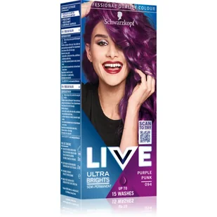 Schwarzkopf Color Live 94 purpurowy punk - Farby do włosów i szampony koloryzujące - miniaturka - grafika 1