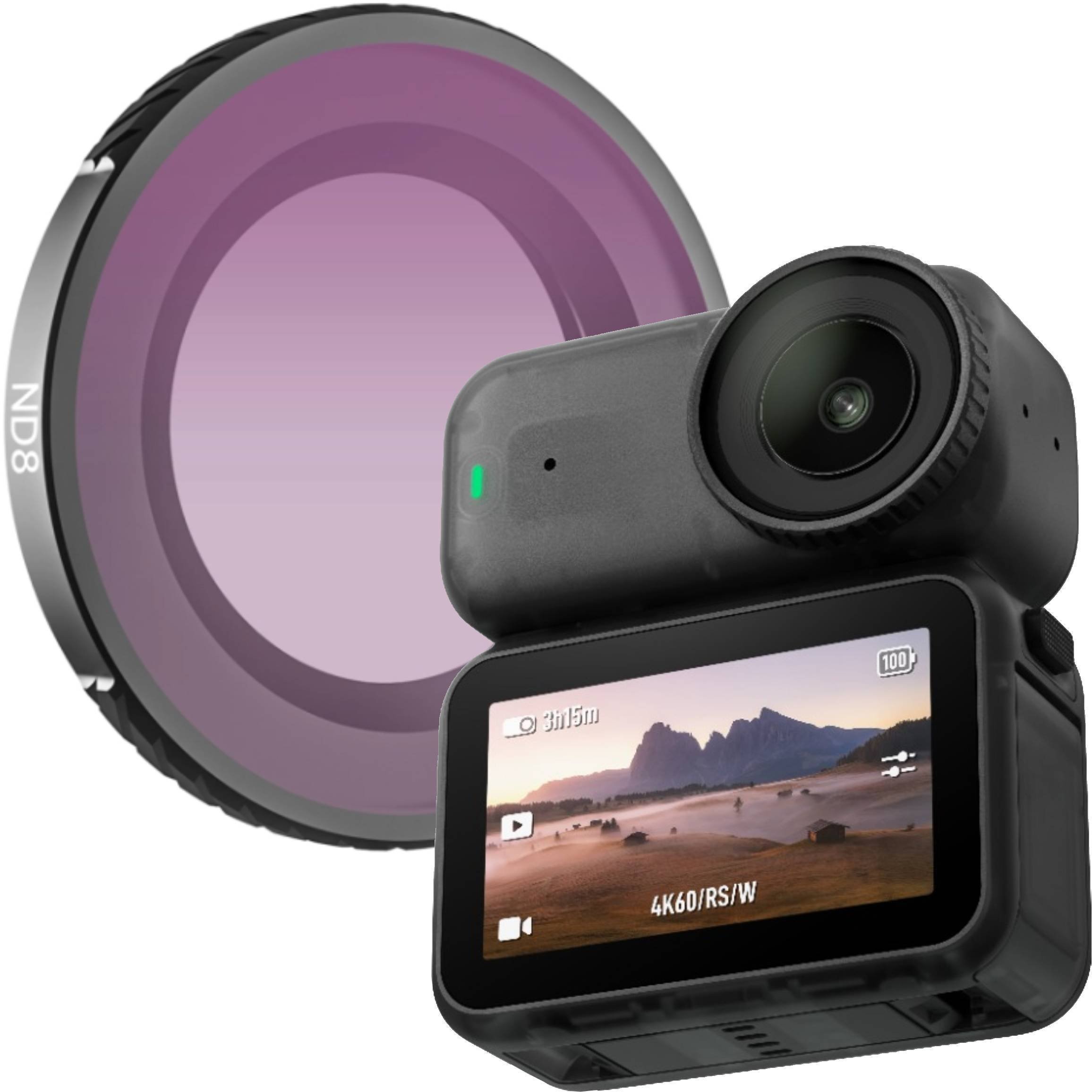 FILTR ND8 SZARY NEUTRALNY OCHRONNY DO KAMERY SPORTOWEJ DJI OSMO NANO