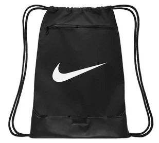 Nike, Worek sportowy Brasilia 9,5, DM3978-010, Czarny - Plecaki worki - miniaturka - grafika 1
