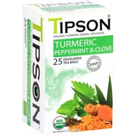 Herbata - Tipson Organic Turmeric Peppermint & Clove Herbata Ziołowa Mięta Goździk Saszetki - 25 X 1,5 G - miniaturka - grafika 1