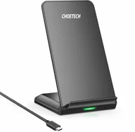 Ładowarki do telefonów - Choetech zestaw 2 x ładowarka bezprzewodowa Qi stojak podstawka 10W czarny (T524-S) + kabel USB - micro USB 1,2m (MIX00093) MIX00093 - miniaturka - grafika 1