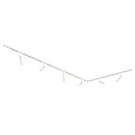 Lampy sufitowe - QAZQA Nowoczesny system oświetlenia szynowego Slimline Uzzy z 6 białymi reflektorami jednofazowymi - miniaturka - grafika 1