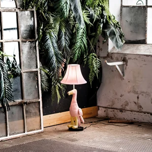 Happy Lamps Lampa stołowa dla dzieci Flamingo Różowa - Mingo - Lampy stojące - miniaturka - grafika 1