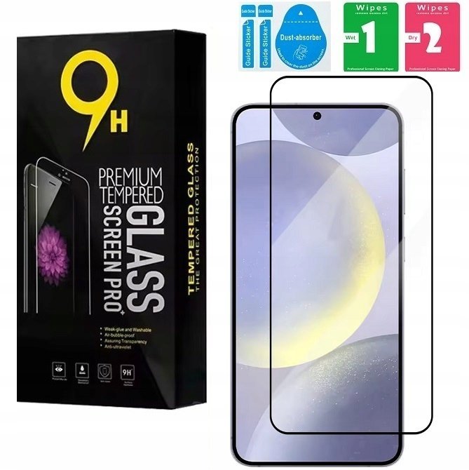 SZKŁO HARTOWANE CERAMICZNE PEŁNE SZYBKA do SAMSUNG GALAXY A56 9H ZESTAW