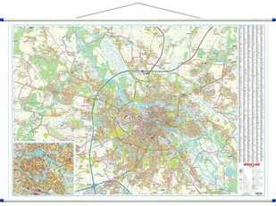 EkoGraf. Wrocław. Mapa ścienna 1:15 000 - Atlasy i mapy - miniaturka - grafika 1