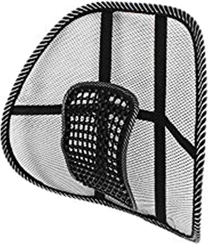 Samochodowa poduszka masująca z wentylacją - Ergonomiczne podparcie odcinka lędźwiowego dla wszystkich pojazdów (Oddychająca siatka, uniwersalna do fotelików samochodowych)