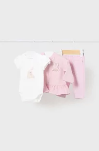 Mayoral Newborn komplet niemowlęcy kolor różowy - Dresy i komplety dla dziewczynek - miniaturka - grafika 1