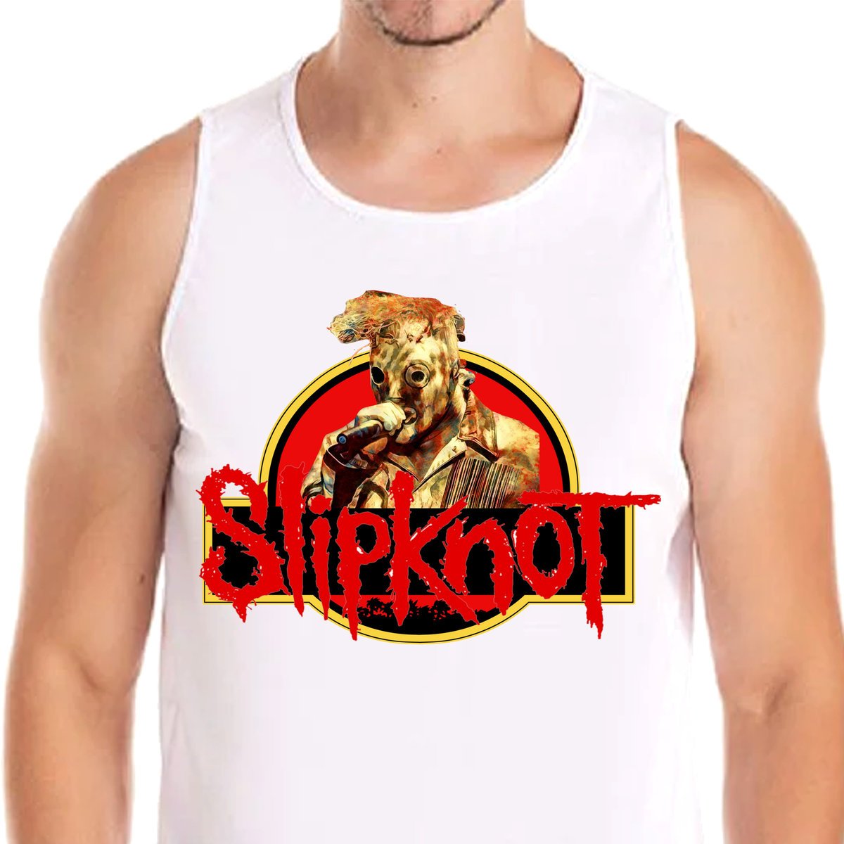 3350 TANK KOSZULKA Heavy Metal SLIPKNOT ROCK HORROR M